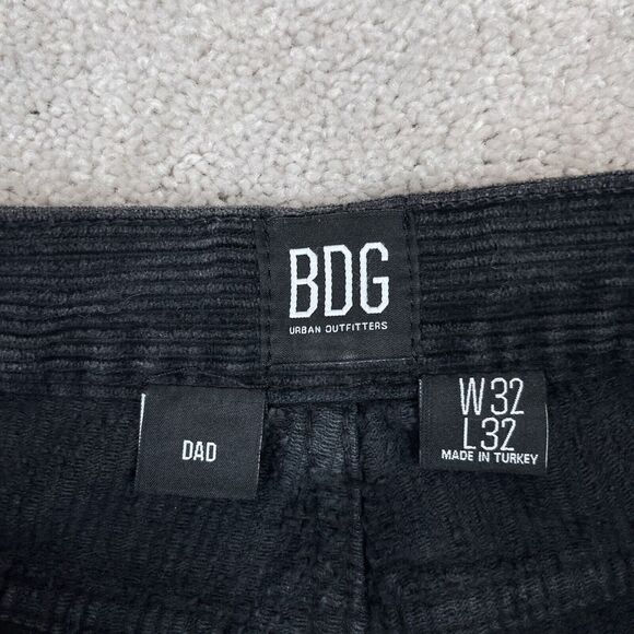 BDG Pants Womens 32 Gray Corduroy Dad Fit High Rise Button‎ Fly Cotton Cords - Picture 4 of 13
